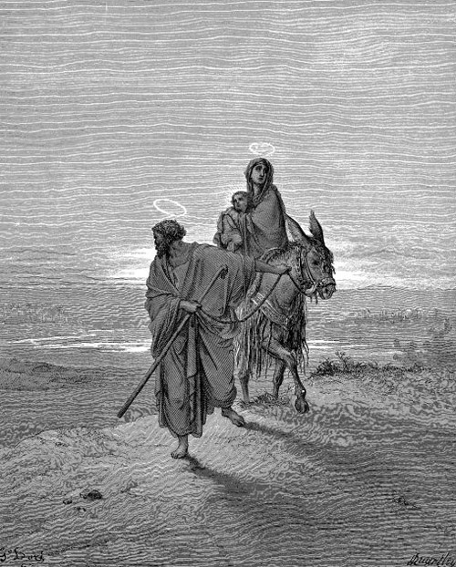 Бегство Иосифа с Пресвятой Богородицей и младенцем Иисусом Христом в Египет